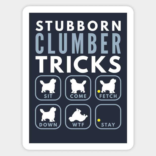 Stubborn Clumber Spaniel Tricks - Dog Training Sticker by DoggyStyles